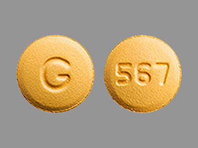 Pill G 567 Orange Round is Amlodipine Besylate and Olmesartan Medoxomil