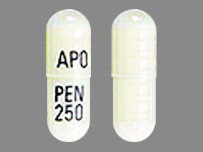 Pill APO PEN 250 White Capsule/Oblong is Penicillamine