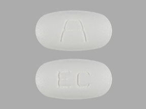 Pill A EC White Oval is Ery-tab