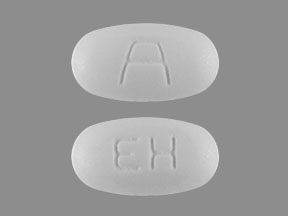 Pill A EH White Elliptical/Oval is Erythromycin Delayed-Release