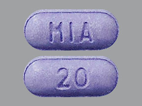 Pill MIA 20 is Zenzedi 20 mg