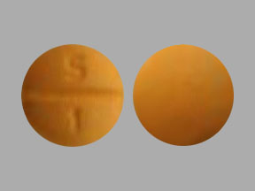 Pill S 1 Orange Round is Imatinib Mesylate