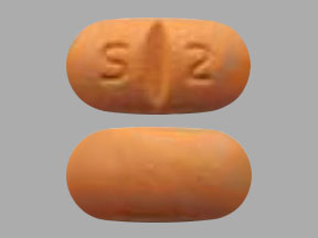 Pill S 2 Orange Capsule/Oblong is Imatinib Mesylate