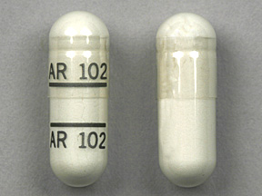 Pill AR 102 AR 102 Clear Capsule-shape is Qualaquin