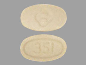 Pill Logo (Merck) 351 is Zontivity vorapaxar sulfate 2.5 mg (2.08 mg base)