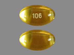 Pill 106 Yellow Oval is Benzonatate
