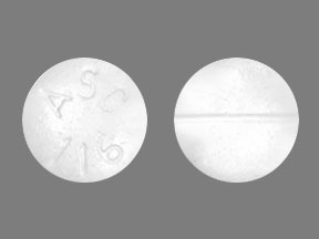 Pill ASC 116 White Round is Methadone Hydrochloride