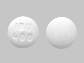 Pill IBU 400 White Round is Ibuprofen