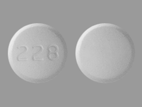 Pill 228 White Round is Metformin Hydrochloride