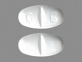 Pill G 6 White Oval is Gabapentin