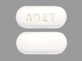 Pill A027 White Capsule/Oblong is Ezetimibe and Simvastatin