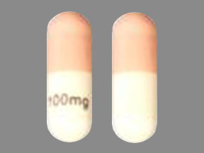 Pill 100 mg Pink & White Capsule/Oblong is Temozolomide