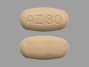 Pill AZ 80 Beige Oval is Tagrisso