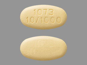Xigduo XR 10 mg / 1000 mg 1073 10/1000