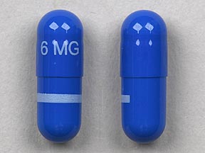 Pill 6 MG Blue Capsule-shape is Tizanidine Hydrochloride