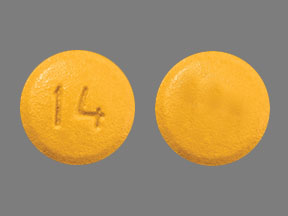 Pill 14 Yellow Round is Uptravi