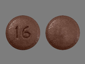 Pill 16 Brown Round is Uptravi