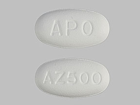 Pill APO AZ500 White Oval is Azithromycin Dihydrate