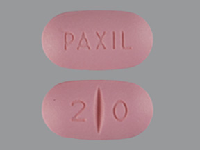 Pill PAXIL 2 0 Pink Elliptical/Oval is Paxil