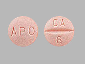 Pill APO CA 8 Pink Round is Candesartan Cilexetil