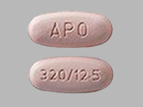 Pill APO 320/12.5 Pink Oval is Hydrochlorothiazide and Valsartan