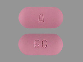 Pill A 66 Pink Capsule/Oblong is Amoxicillin Trihydrate