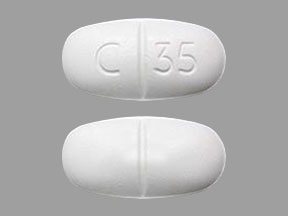 Pill C 35 White Oval is Nevirapine