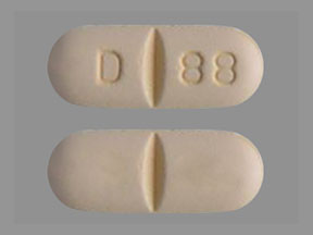 Pill D 88 Yellow Capsule-shape is Abacavir Sulfate