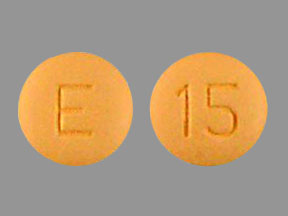 Pill E 15 Yellow Round is Benazepril Hydrochloride