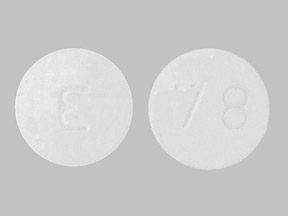 Pill E 78 White Round is Zolpidem Tartrate
