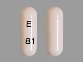 Pill E 81 White Capsule/Oblong is Ribavirin