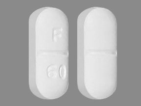 Pill F 60 White Capsule/Oblong is Fluoxetine Hydrochloride