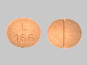 Pill L166 Orange Oval is Clonidine Hydrochloride
