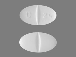 Pill D 24 White Oval is Gabapentin
