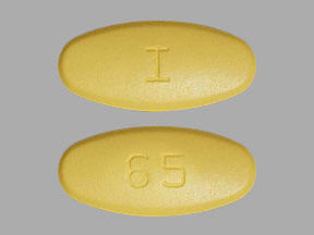 Pill I 65 Yellow Oval is Hydrochlorothiazide and Valsartan