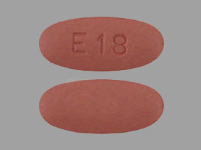 Moxifloxacin hydrochloride 400 mg E 18