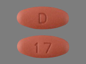 Pill D 17 is Quinapril Hydrochloride 40 mg