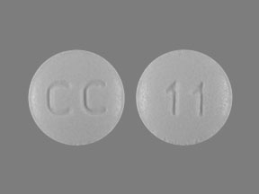 Pill CC 11 White Round is Flecainide Acetate