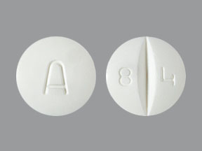 Pill A 8 4 White Round is Amiodarone Hydrochloride