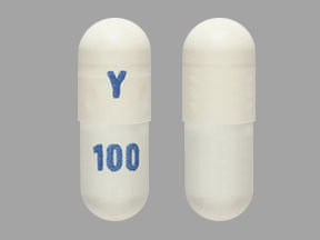 Pill Y 100 White Capsule/Oblong is Celecoxib