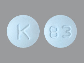 Pill K 83 Blue Round is Eszopiclone