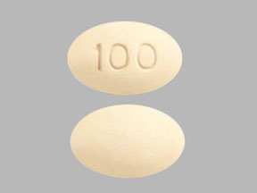 Pill 100 Yellow Oval is Stendra