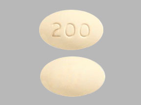 200 Pill Yellow Oval - Pill Identifier