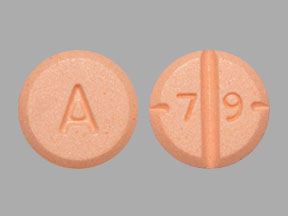 Pill A 7 9 Orange Round is Amphetamine and Dextroamphetamine