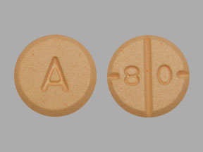Pill A 8 0 Orange Round is Amphetamine and Dextroamphetamine