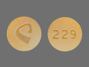 Pill C 229 Orange Round is Acetaminophen and Oxycodone Hydrochloride