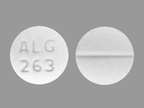 Pill ALG 263 White Round is Oxycodone Hydrochloride