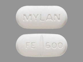 Pill MYLAN FE 600 White Capsule-shape is Felbamate