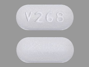 Pill V268 White Capsule-shape is Av-Phos 250 Neutral