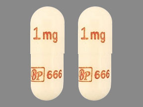 Pill BP666 1 mg White Capsule/Oblong is Tacrolimus